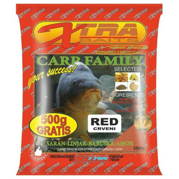 Xtra baits carp family red prihrana