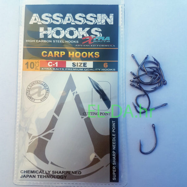 Xtra Baits Assassin Carp C-1 udice vel6