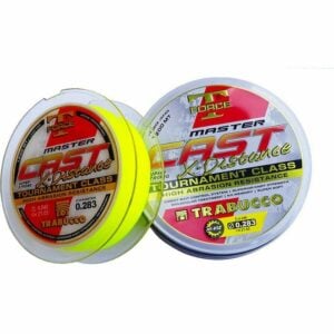 Trabucco Master Cast Fluo žuti najlon 1200m - 0.30