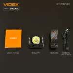 Videx naglavna svjetiljka 5W +cob 410lm punjva 85m(19)