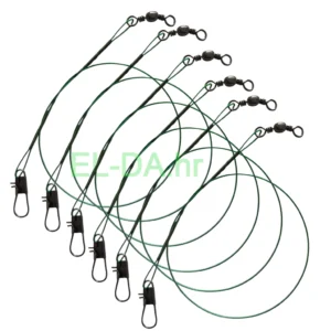 Wire Leader sajlica za štuku zelena 9kg 6kom 15cm