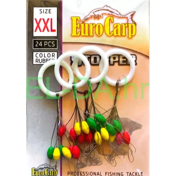 Eurocarp gumeni tvrdi stoperi XXL multi color 24kom