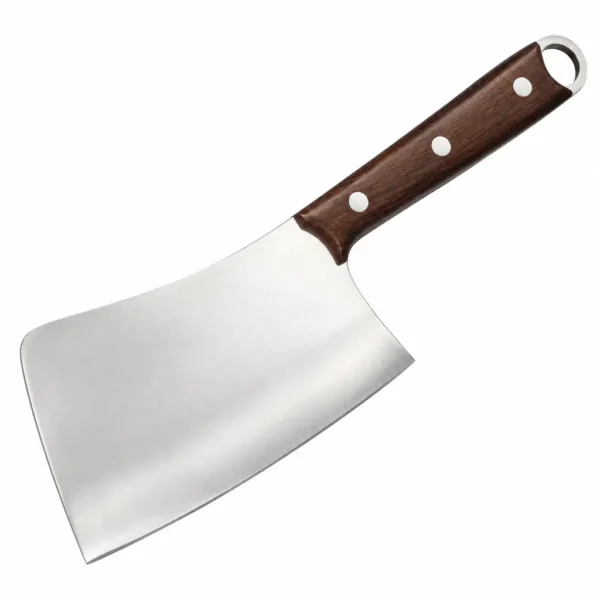 Mesarska satara za meso 21 cm, 1,2 kg, s drvenom drškom